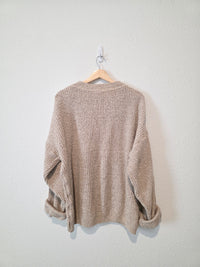 Vintage Chunky Henley Sweater (XL/XXL)
