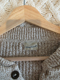 Vintage Chunky Henley Sweater (XL/XXL)
