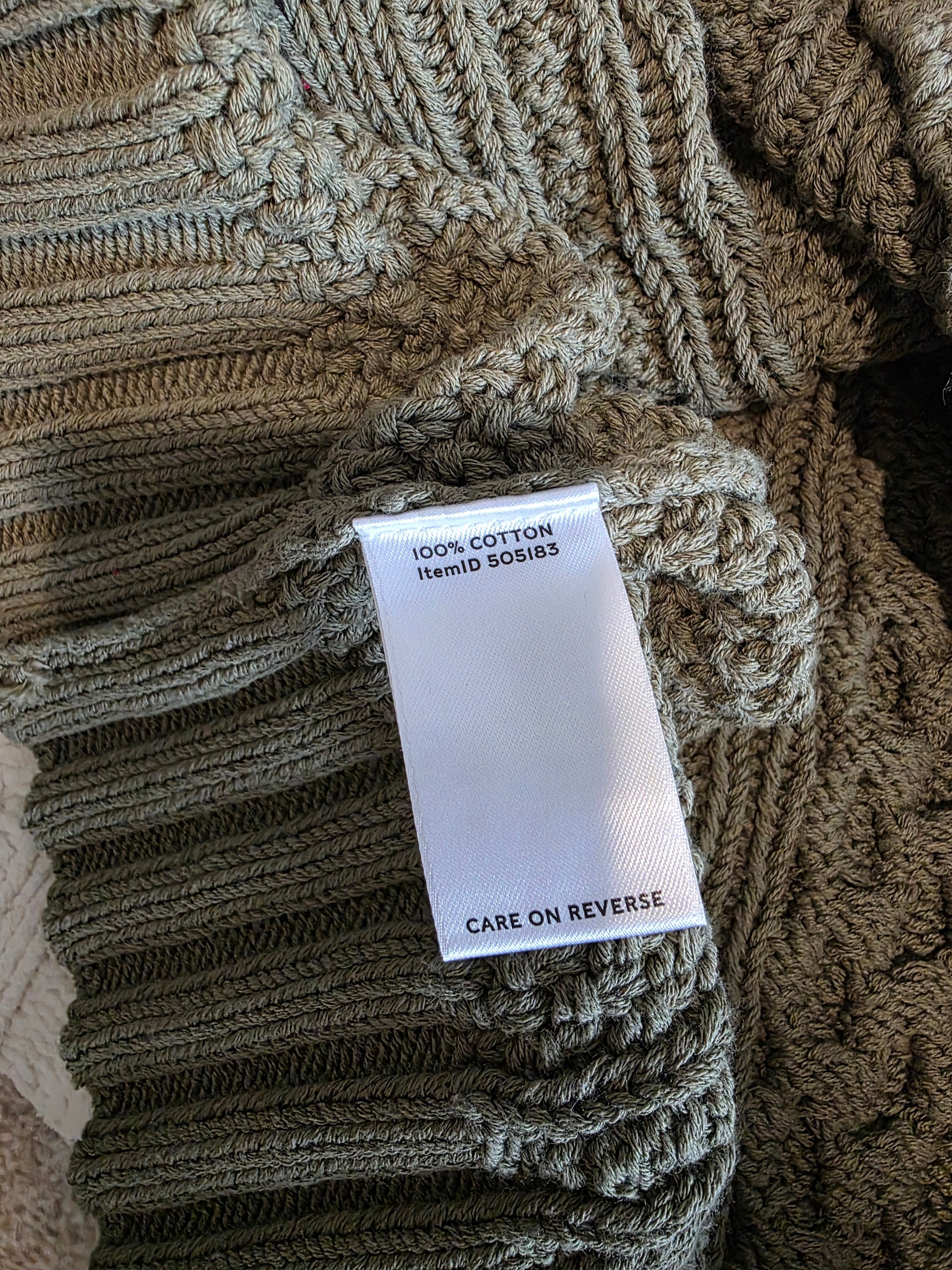LL Bean Cable Knit Fisherman Sweater (L)