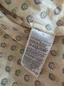 Quilted Floral Lined Zip Up Jacket (M)