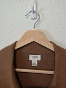 J.Crew Brown Cotton Button Up Sweater (M)