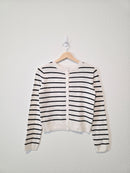 NEW Striped Button Up Sweater (S)