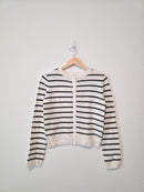 NEW Striped Button Up Sweater (S)