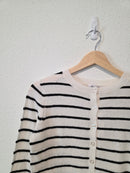 NEW Striped Button Up Sweater (S)