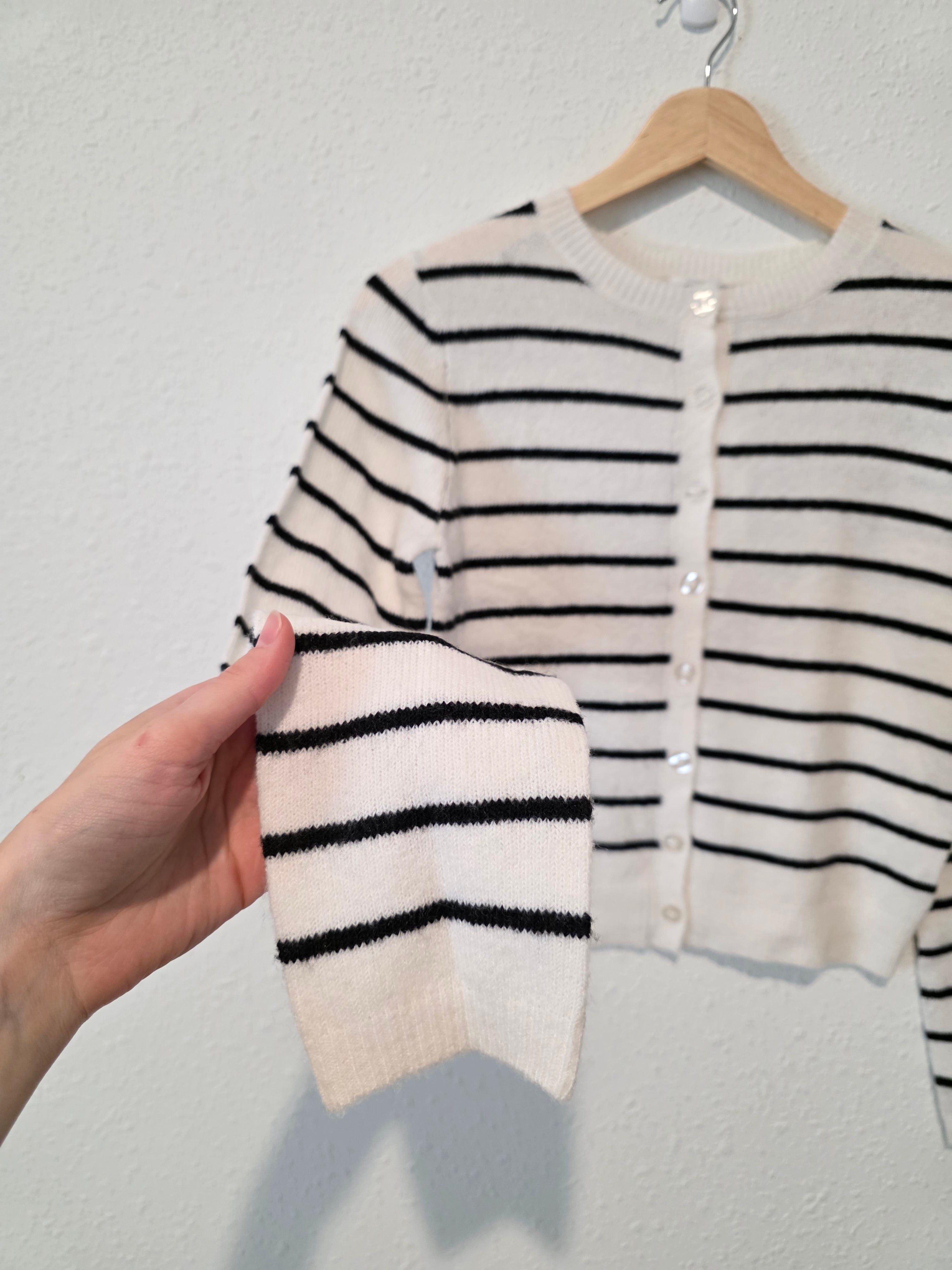 NEW Striped Button Up Sweater (S)
