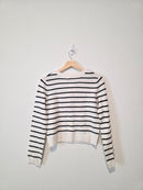NEW Striped Button Up Sweater (S)