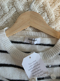 NEW Striped Button Up Sweater (S)