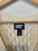 Lands End Cable Knit Sweater Vest (L)