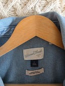 Denim Button Up Shirt Jacket (L)