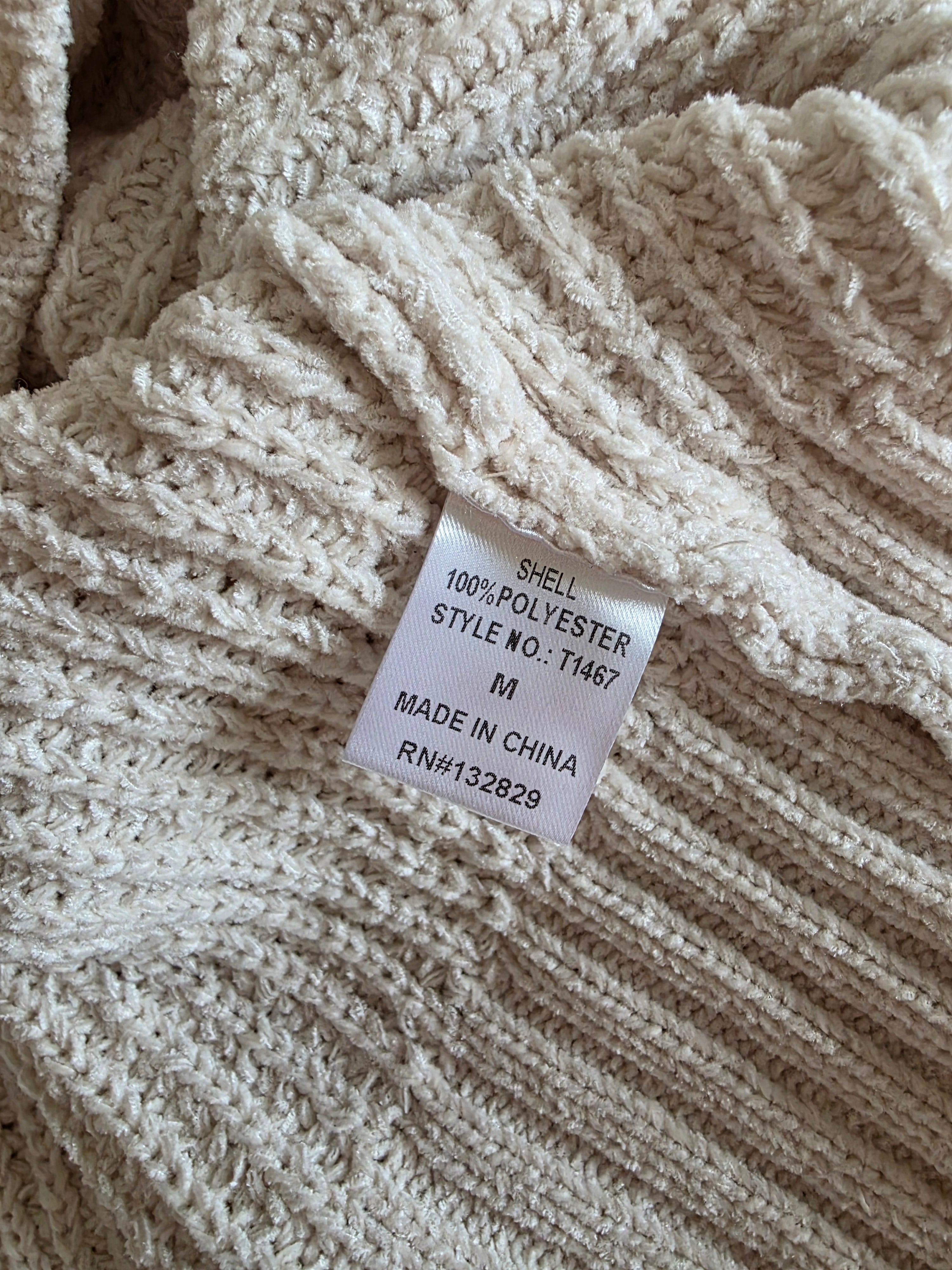 Miou Muse Chunky Chenille Sweater (M)
