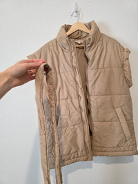 Neutral Oversized Puffer Vest (S/M)