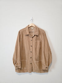 Camel Corduroy Chore Jacket (1X)