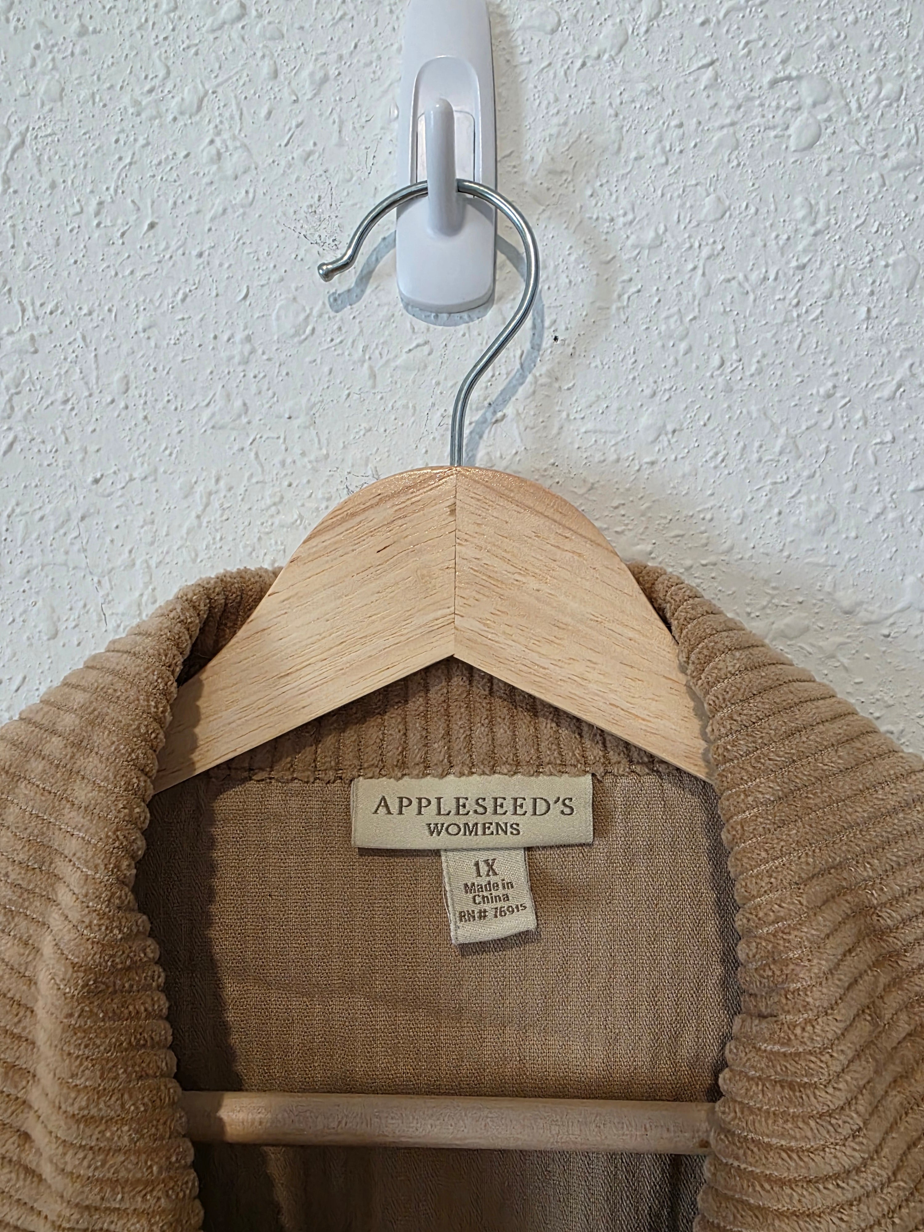 Camel Corduroy Chore Jacket (1X)