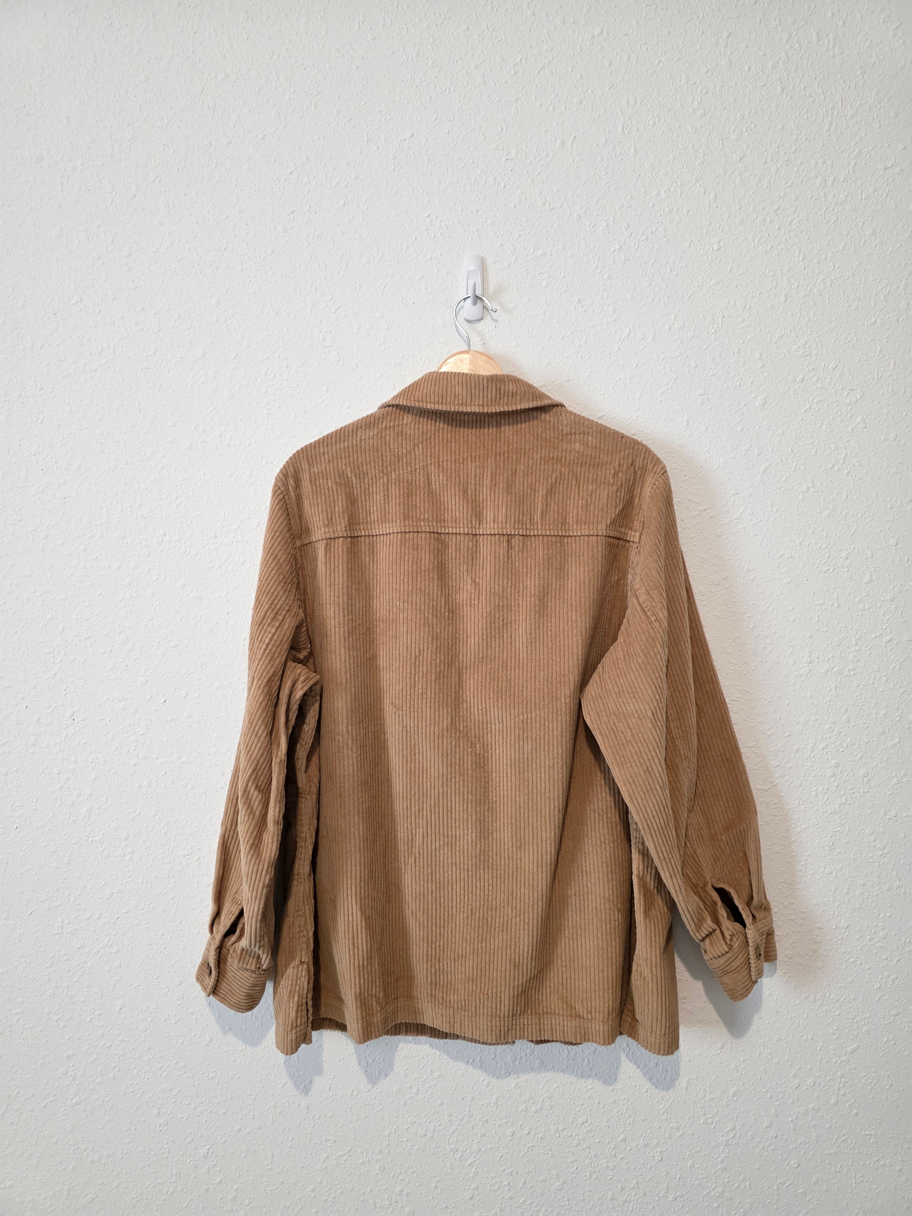 Camel Corduroy Chore Jacket (1X)