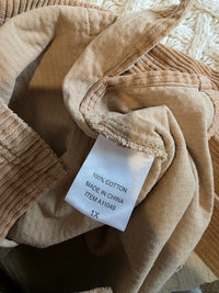 Camel Corduroy Chore Jacket (1X)