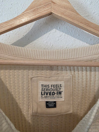Oversized Waffle Knit Top (S)