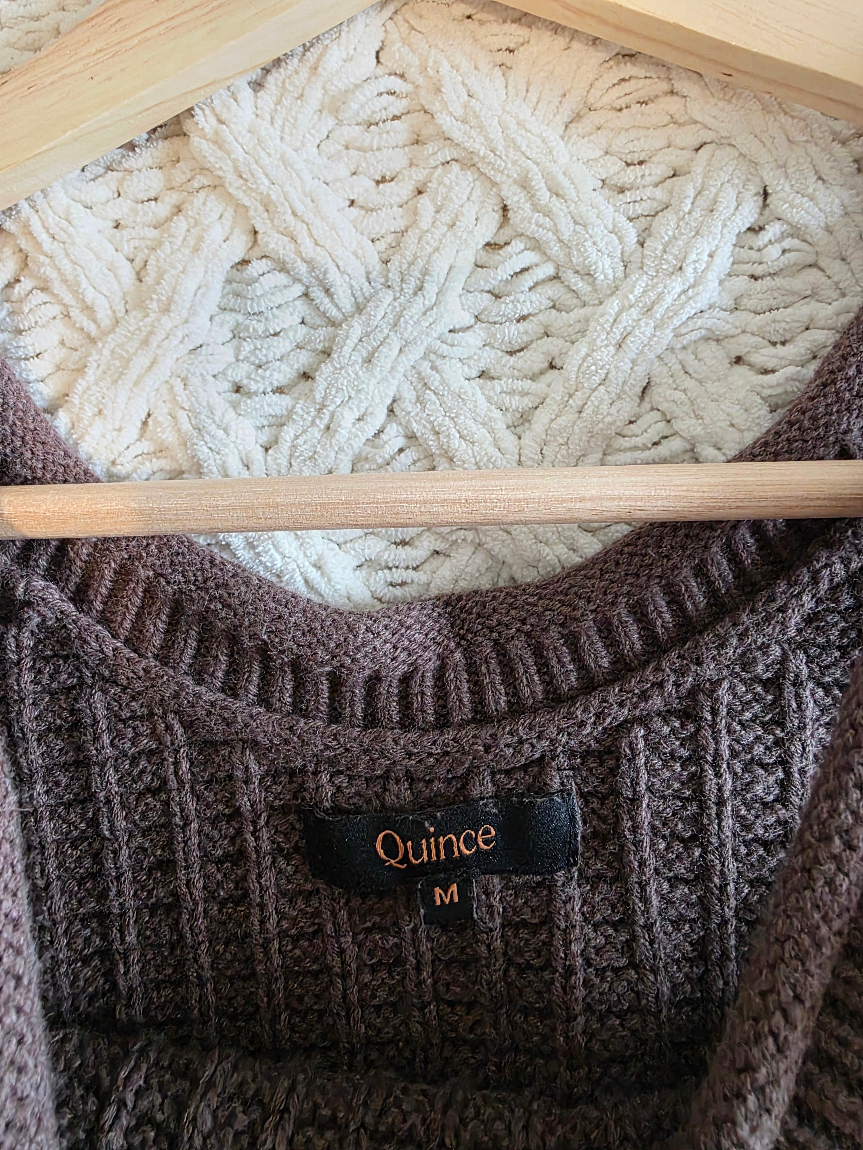 Quince Brown Waffle Sweater Tank (M)