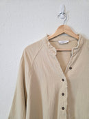 Carly Jean Textured Cotton Button Up (XL)