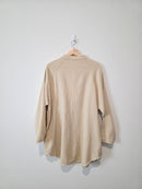 Carly Jean Textured Cotton Button Up (XL)