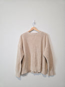 Cotton Linen Cardigan Sweater (XL)