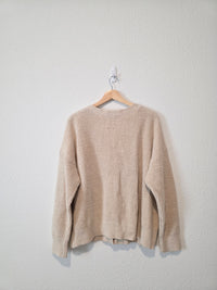 Cotton Linen Cardigan Sweater (XL)