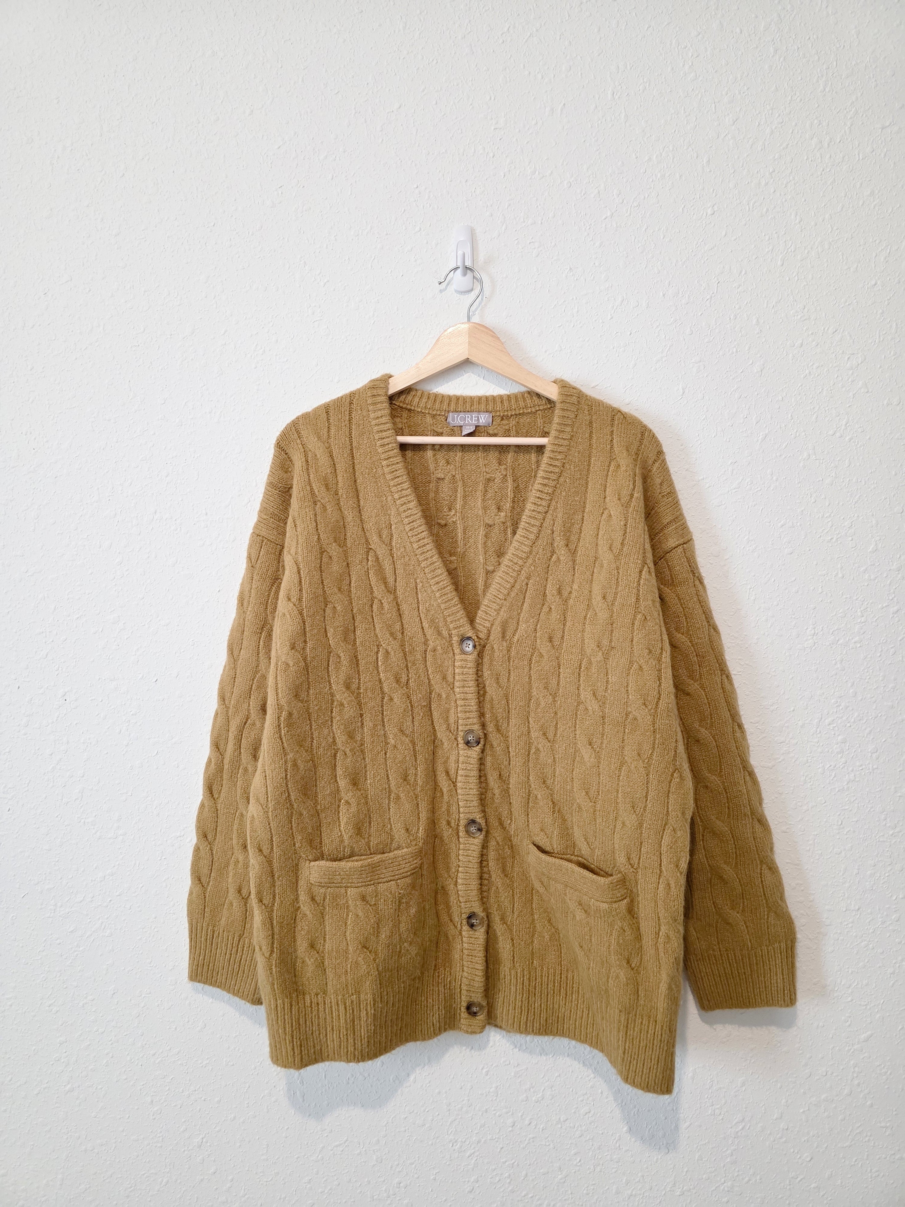 J.Crew Chunky Cable Knit Cardigan (XS/S)