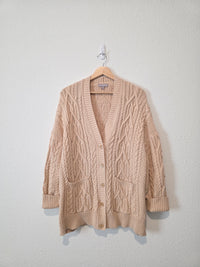 J.Crew Cable Knit Cotton Cardigan (2X)