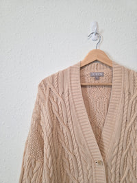 J.Crew Cable Knit Cotton Cardigan (2X)