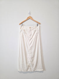 Anthropologie Linen Blend Maxi Skirt (L)