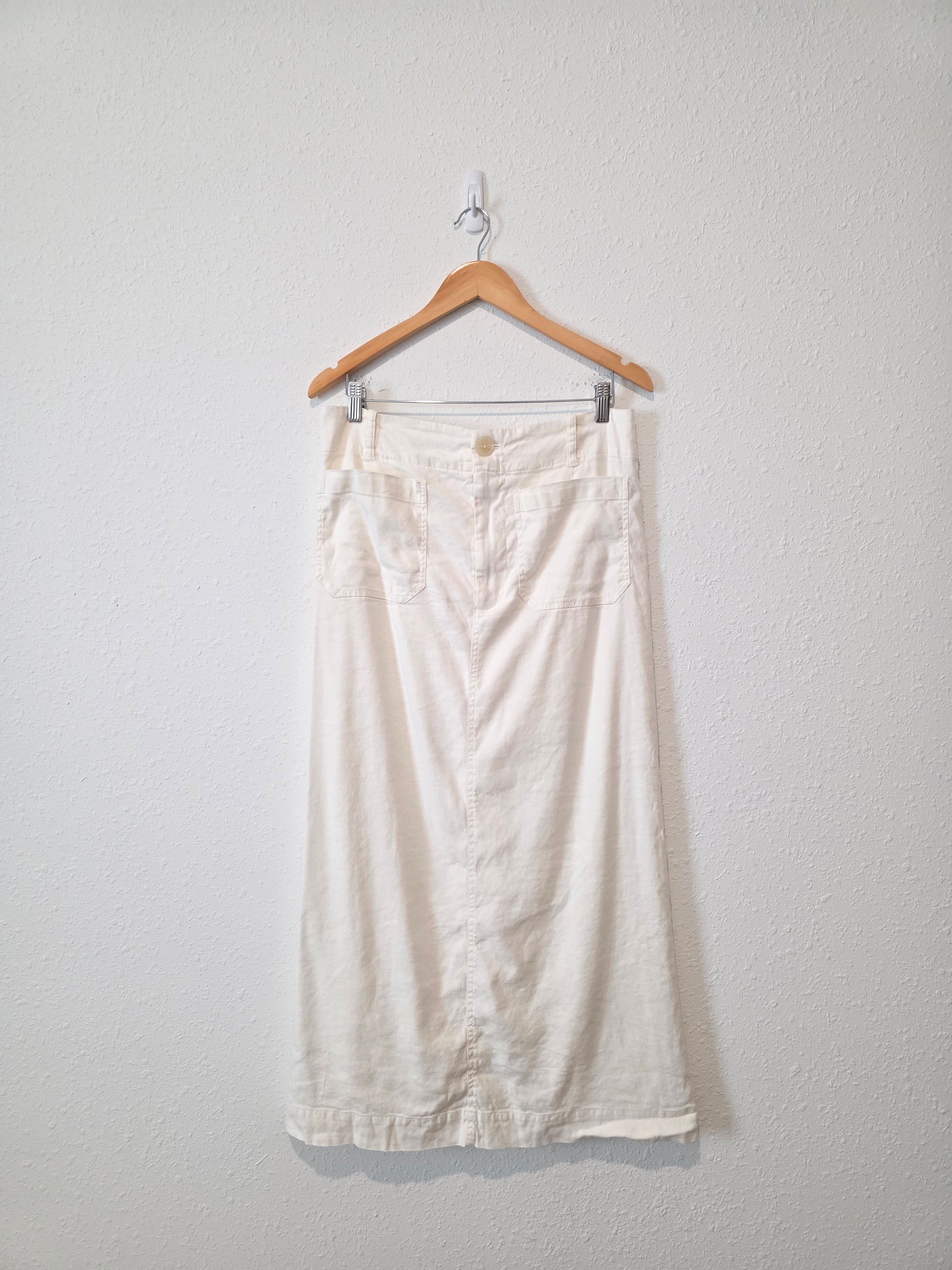 Anthropologie Linen Blend Maxi Skirt (L)