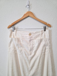 Anthropologie Linen Blend Maxi Skirt (L)