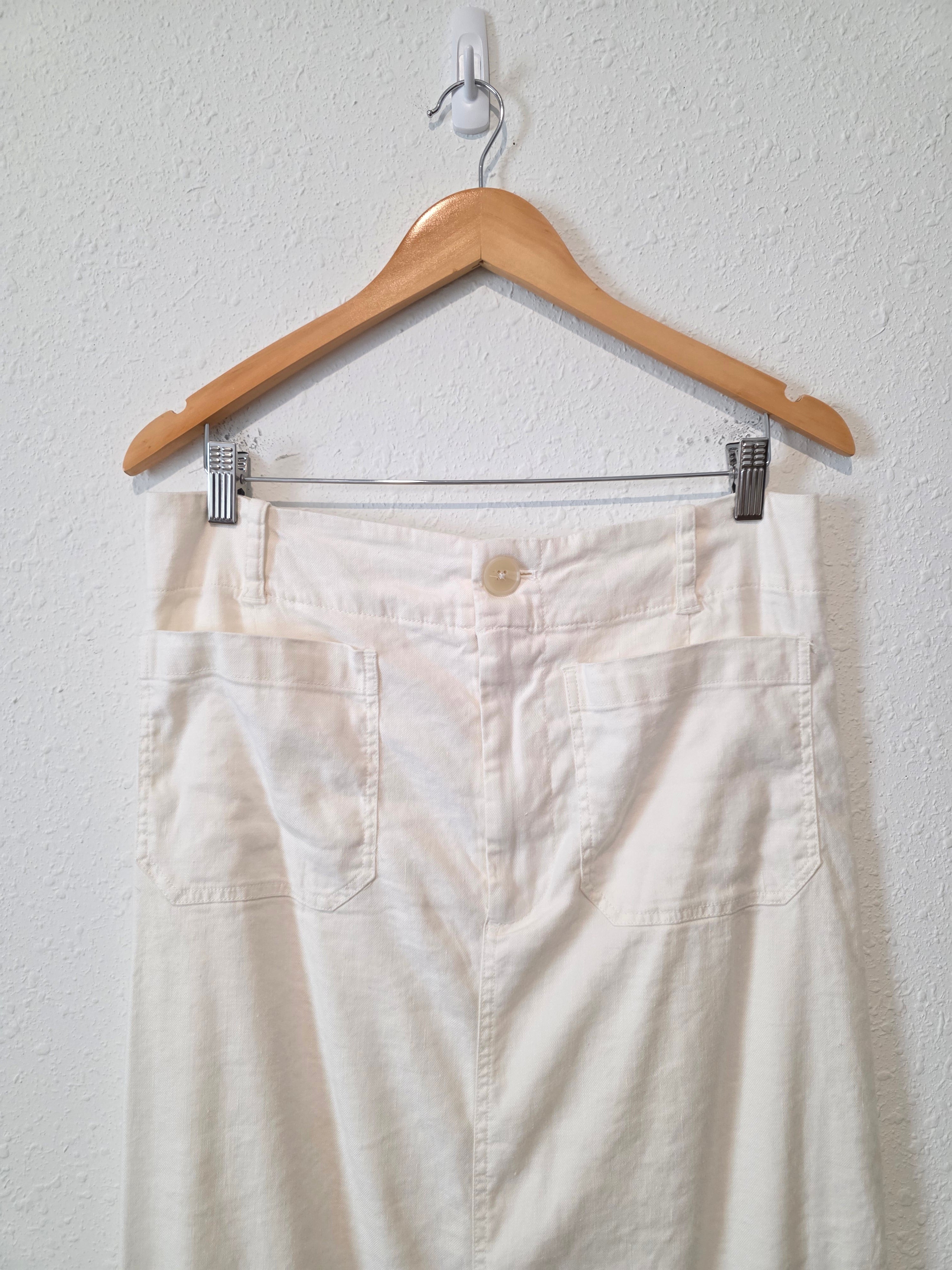 Anthropologie Linen Blend Maxi Skirt (L)