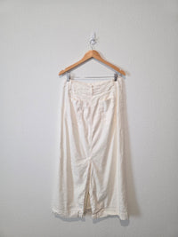 Anthropologie Linen Blend Maxi Skirt (L)