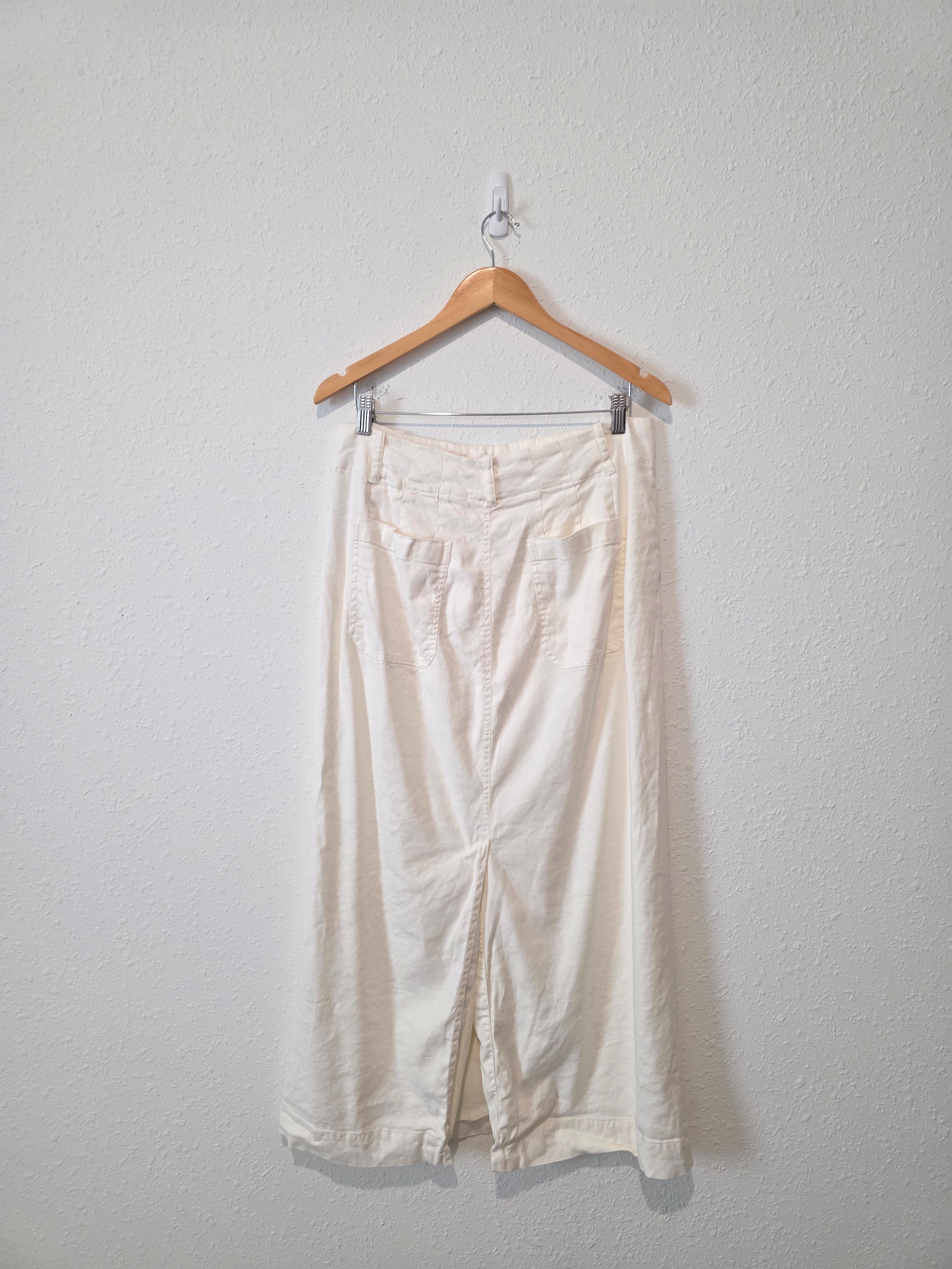 Anthropologie Linen Blend Maxi Skirt (L)