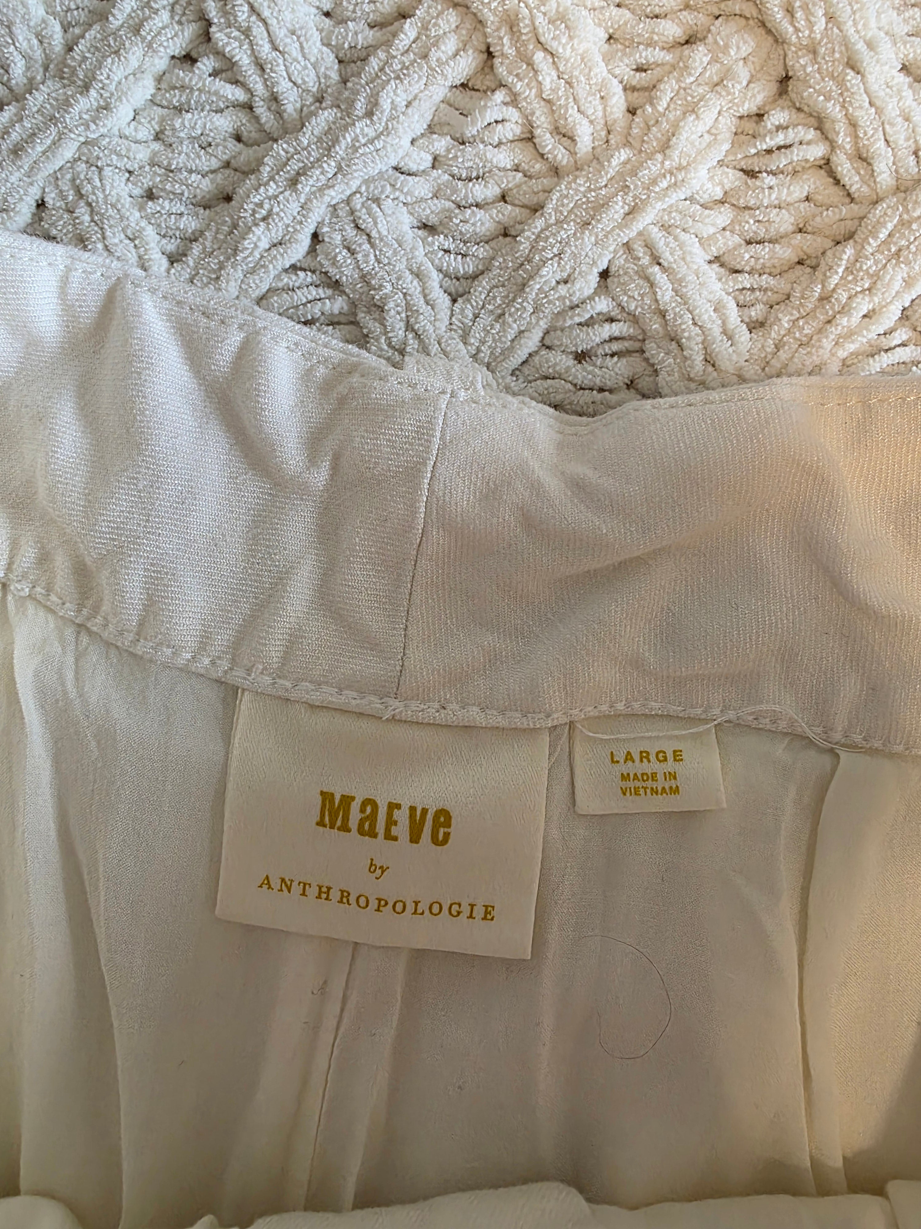 Anthropologie Linen Blend Maxi Skirt (L)