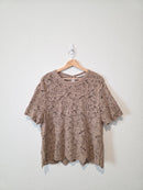 Abercrombie Floral Crochet Top (XL)