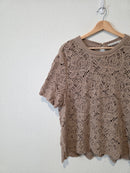 Abercrombie Floral Crochet Top (XL)