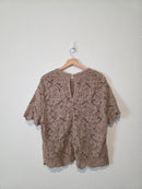 Abercrombie Floral Crochet Top (XL)