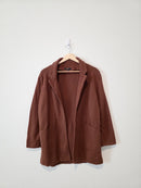Quince Organic Cotton Sweater Blazer (M)