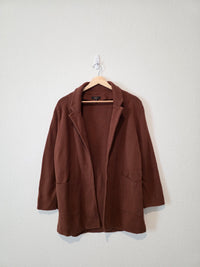Quince Organic Cotton Sweater Blazer (M)