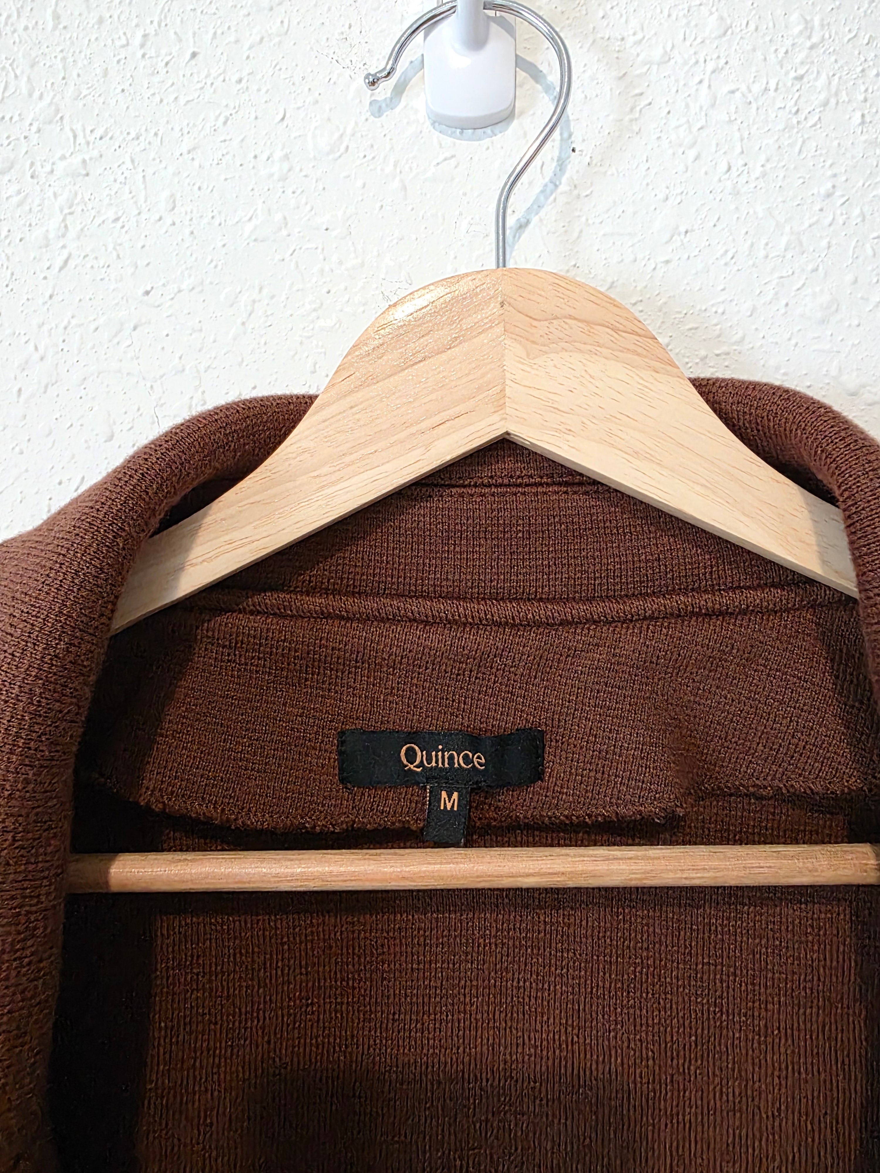 Quince Organic Cotton Sweater Blazer (M)