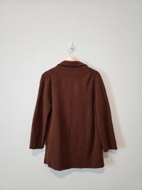 Quince Organic Cotton Sweater Blazer (M)