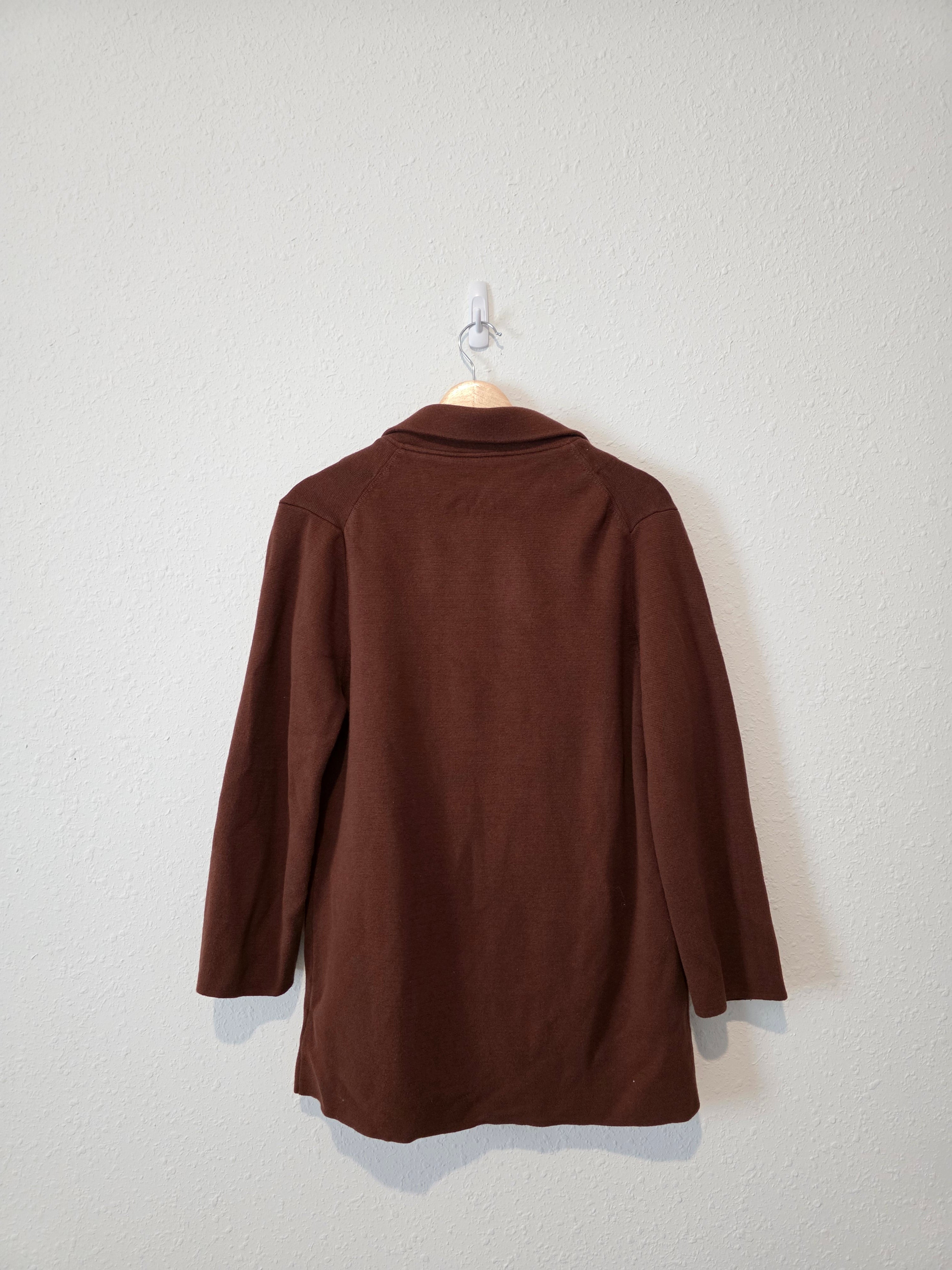 Quince Organic Cotton Sweater Blazer (M)