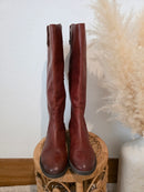 Cognac Tall Leather Riding Boots (11)