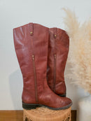 Cognac Tall Leather Riding Boots (11)