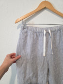 Quince Pinstriped Linen Pants (S)