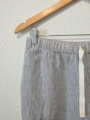 Quince Pinstriped Linen Pants (S)