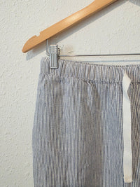 Quince Pinstriped Linen Pants (S)