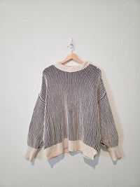 Aerie Striped Chenille Sweater (S)