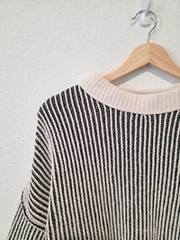Aerie Striped Chenille Sweater (S)